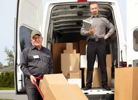 Secure document storage facility in Newaddington with organized archive boxes