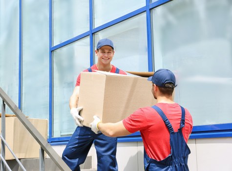 Packed household items ready for a smooth move in Newaddington