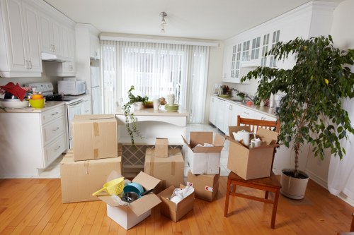 Local moving van ready for a Newaddington house move