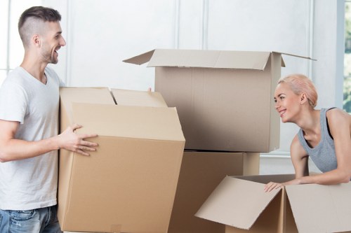 Home furniture carefully packed for Newaddington storage